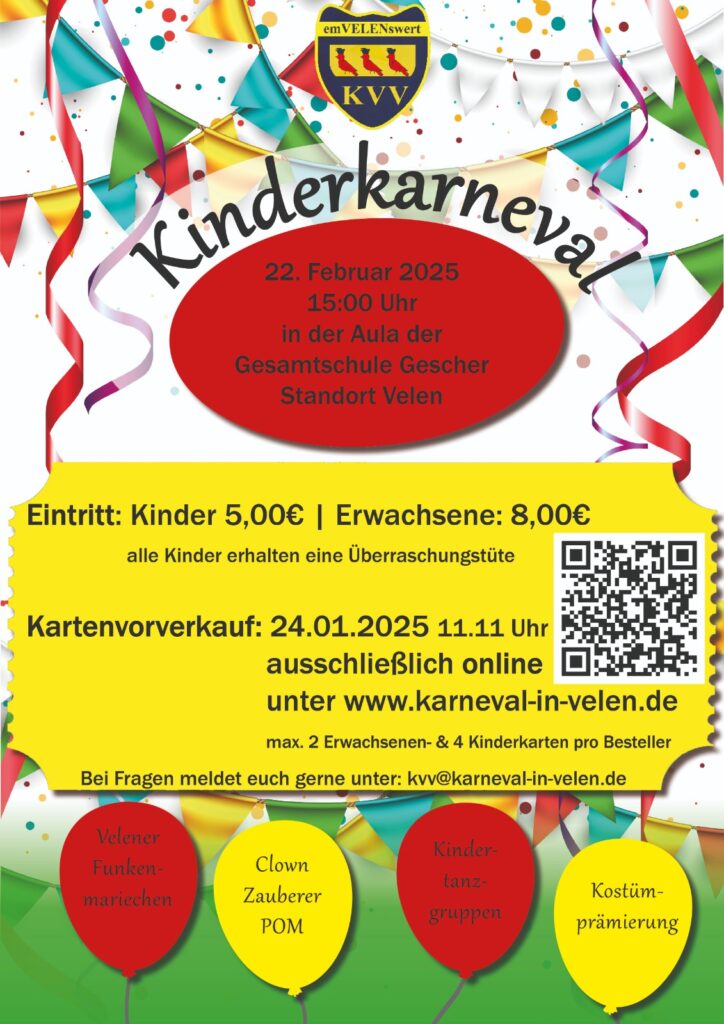 Plakat Kinderkarneval